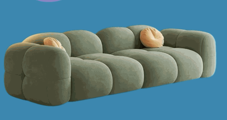 Luxury Bubble Curved Sofa - Handcrafted Furniture in Kathmandu Nepal