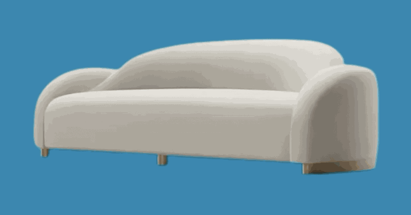 Cocoon Ergonomic Curved Sofa - Handcrafted Furniture in Kathmandu Nepal