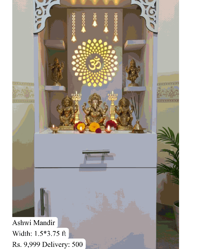 Handcrafted Sacred Wooden Home Mandir - Handcrafted Furniture in Kathmandu Nepal