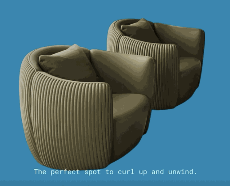 Pokemon Cozy Lounge Accent Chair - Handcrafted Furniture in Kathmandu Nepal